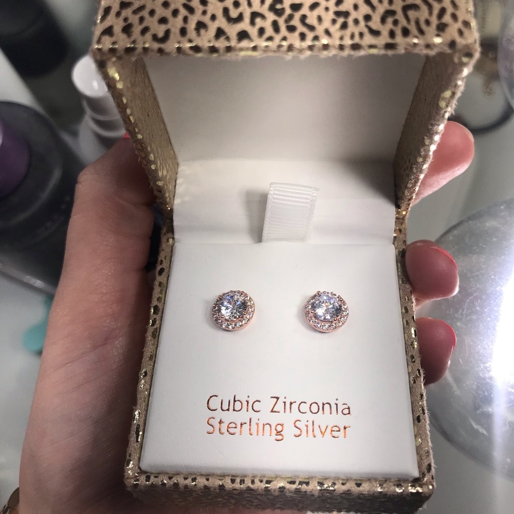 Rose Gold Studs (Sterling Silver)